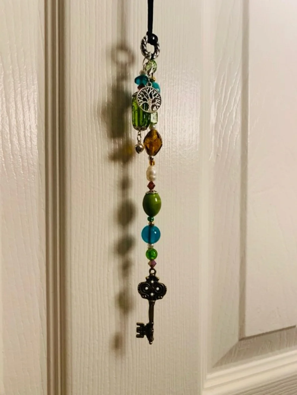Boho Beaded Wearable Bookmark in Turquoise & Green